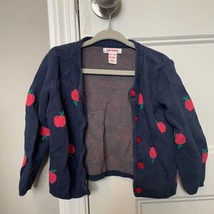 3/$20 Joe Fresh Navy and Red Knit Cardigan